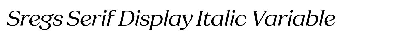 Sregs Serif Display Italic Variable image